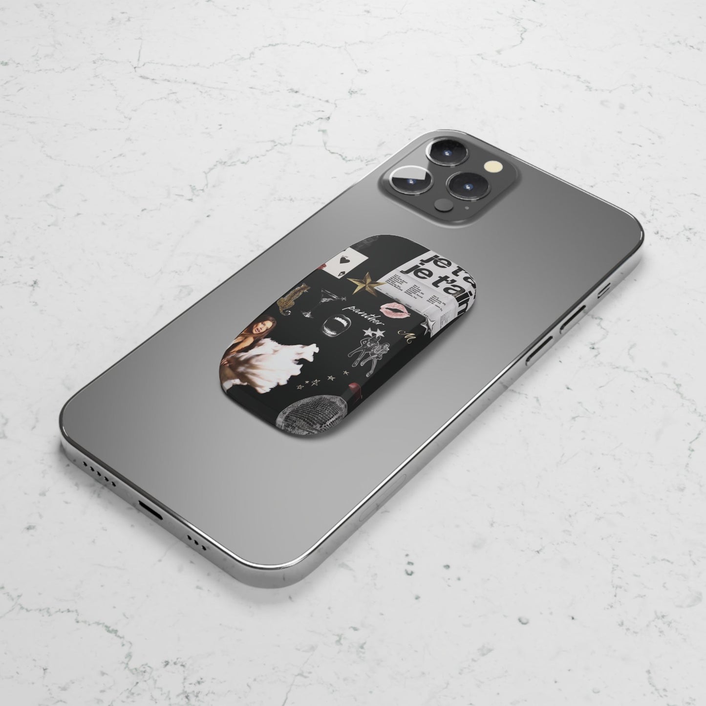 Runway Dreams Phone Click-On Grip (Black).