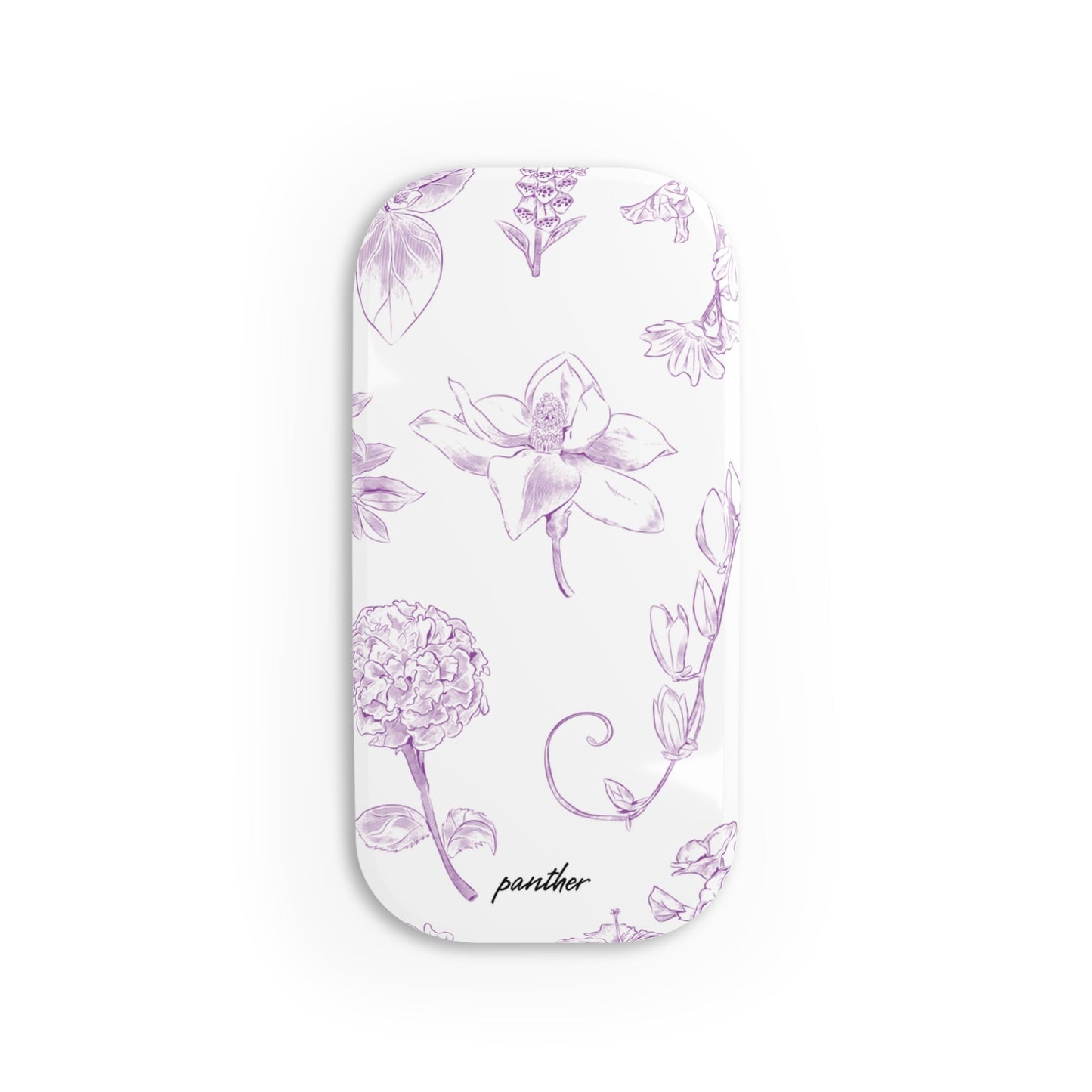 Lavender Botanica Phone Click-On Grip.