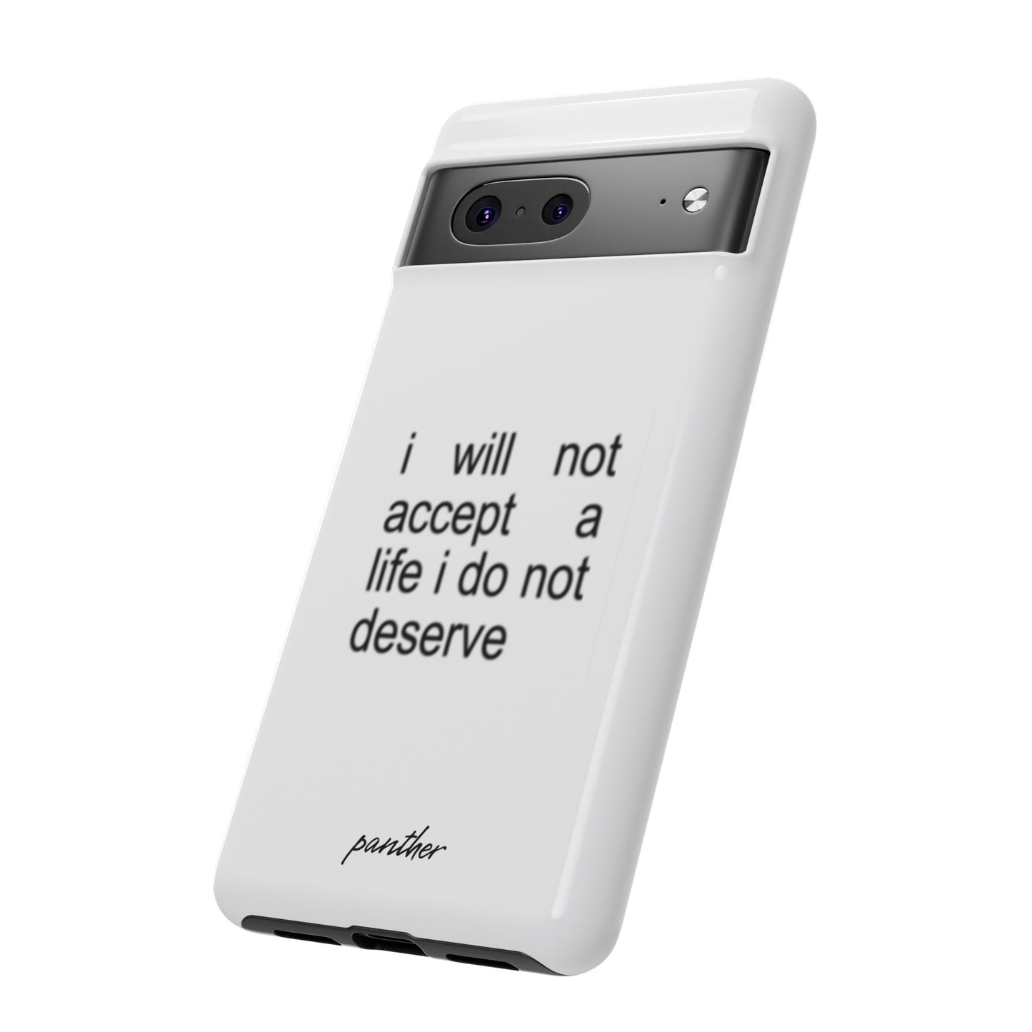 I Will Not Accept A Life I Do Not Deserve