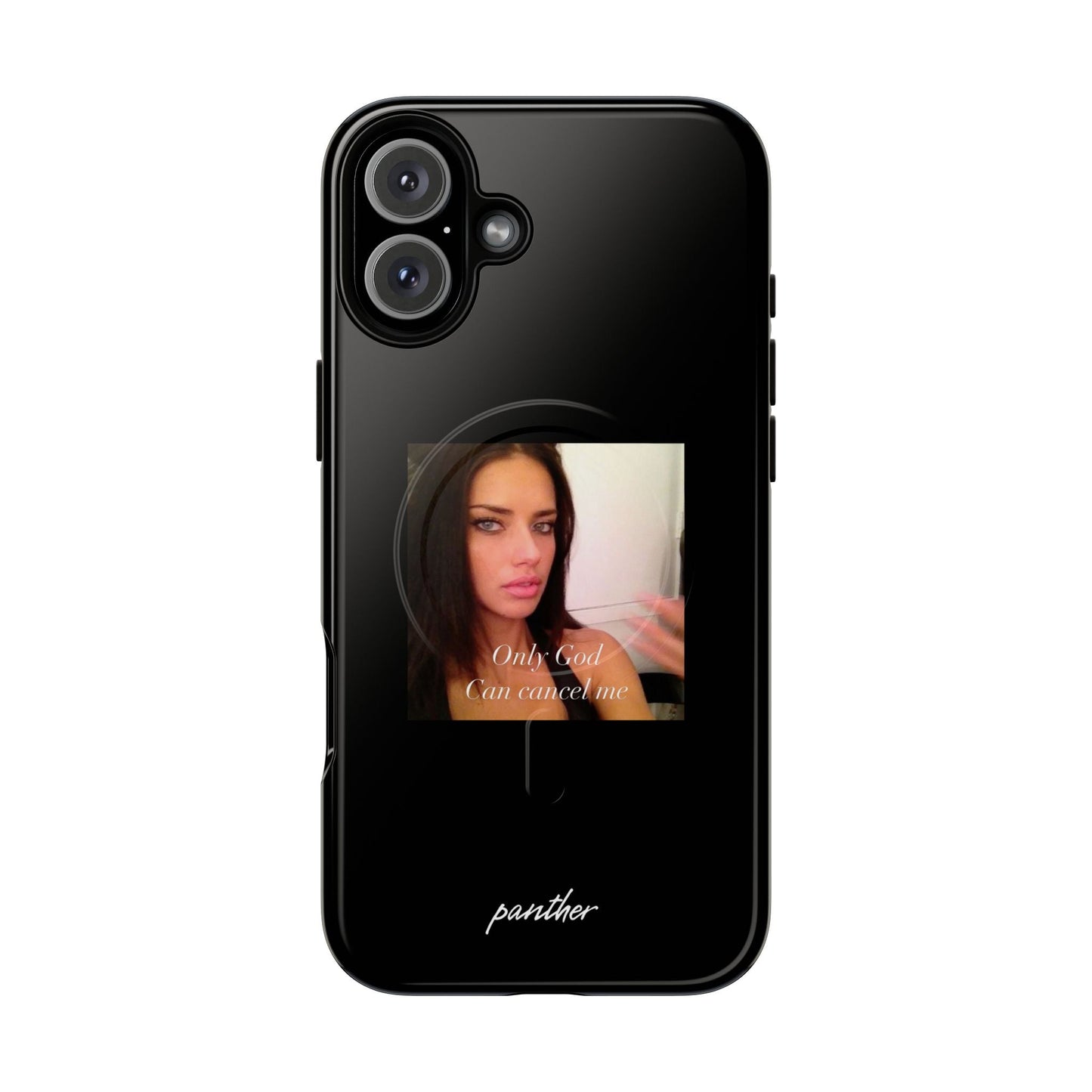 "Only God Can Cancel Me" (Black) (Magsafe)