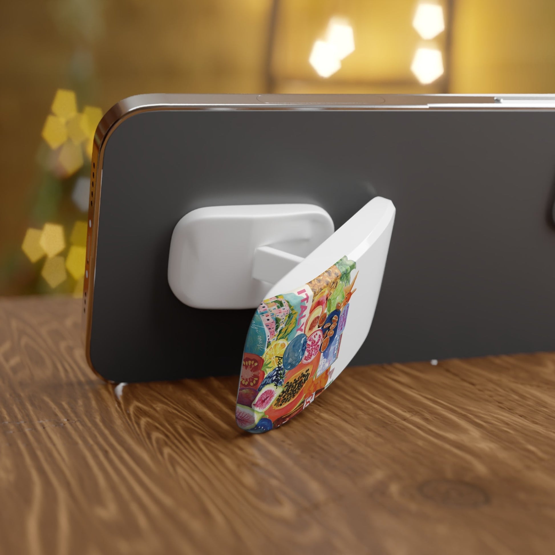 Mediterranean Fruit Bowl Phone Click-On Grip.