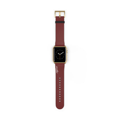 Burgundy AppleWatch Band.