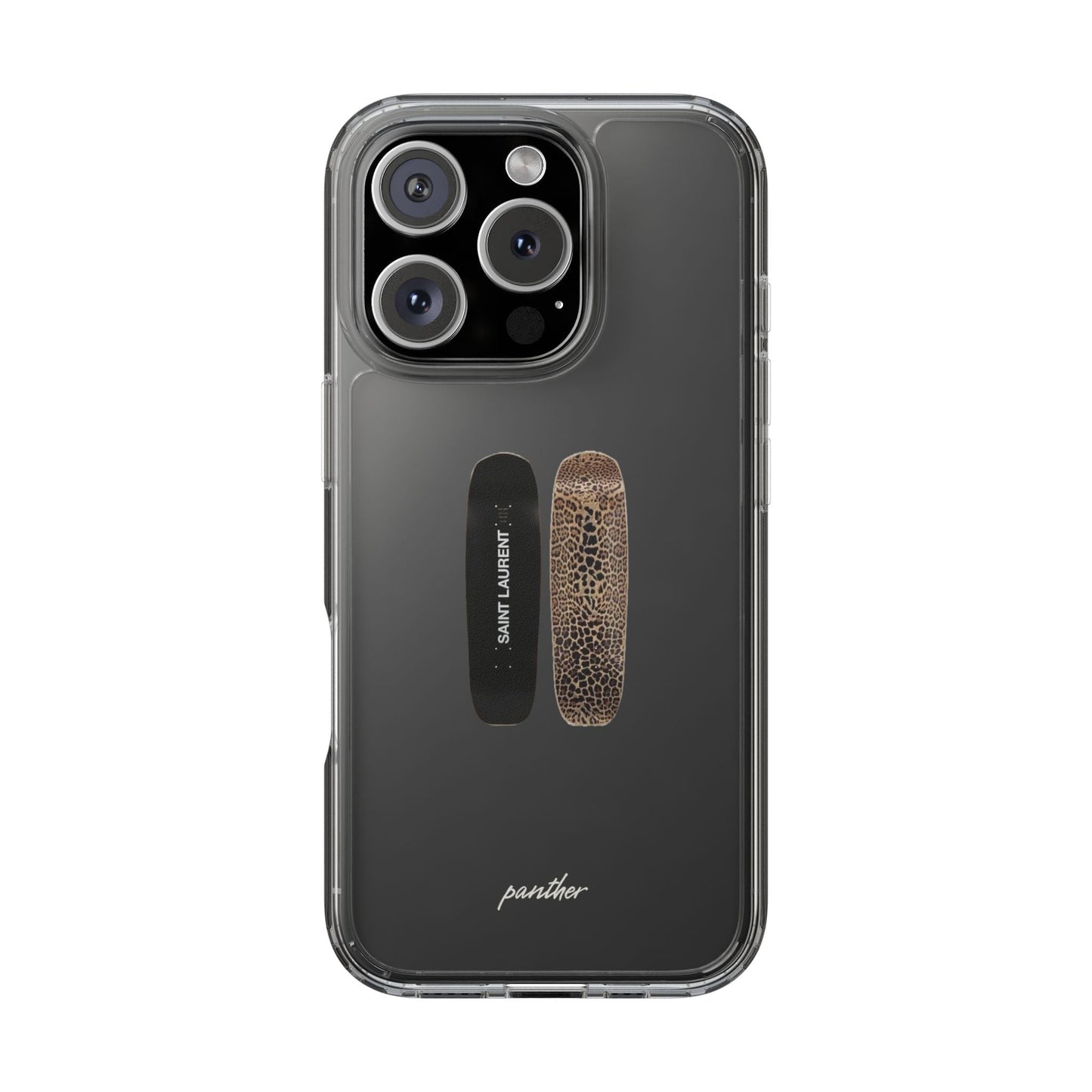 Panther Skateboard Clear Case