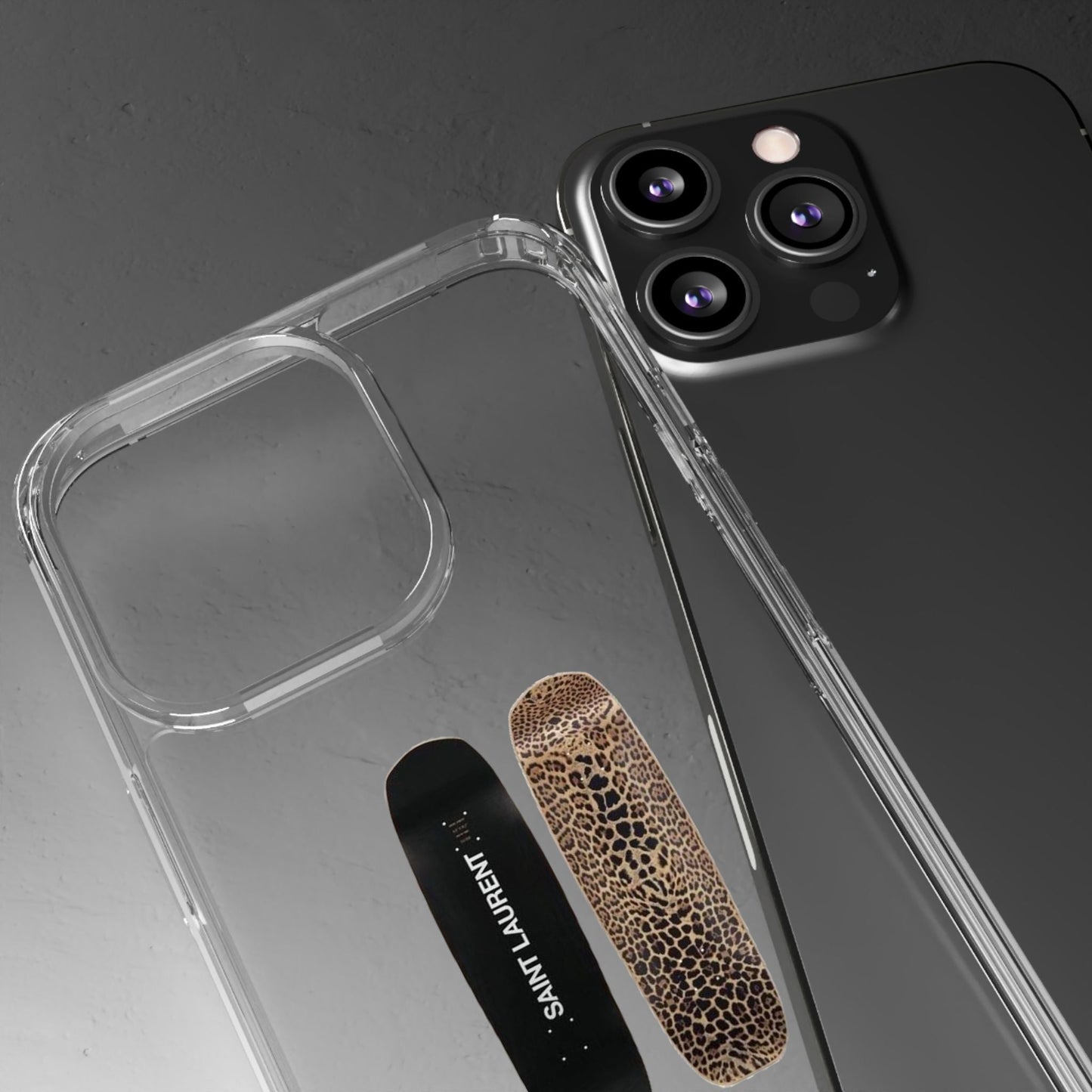 Panther Skateboard Clear Case