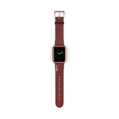 Burgundy AppleWatch Band.