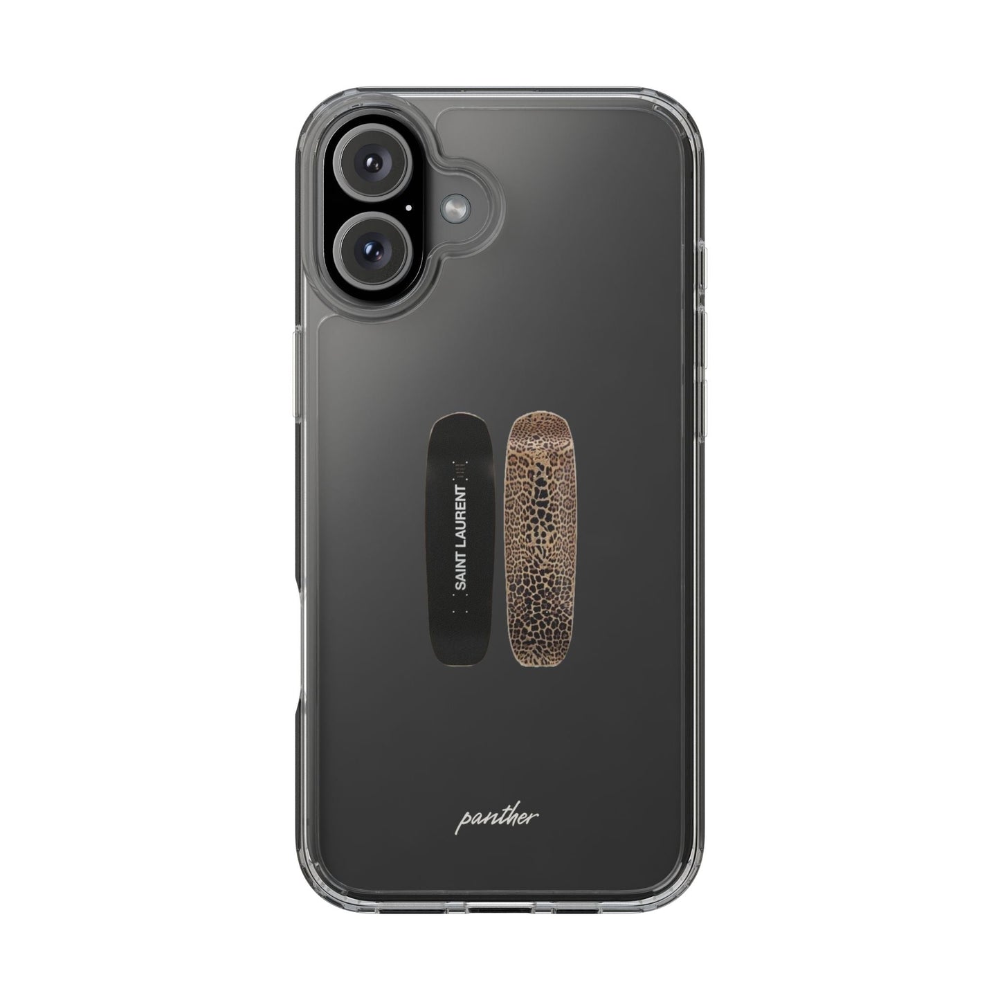 Panther Skateboard Clear Case