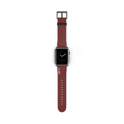 Burgundy AppleWatch Band.
