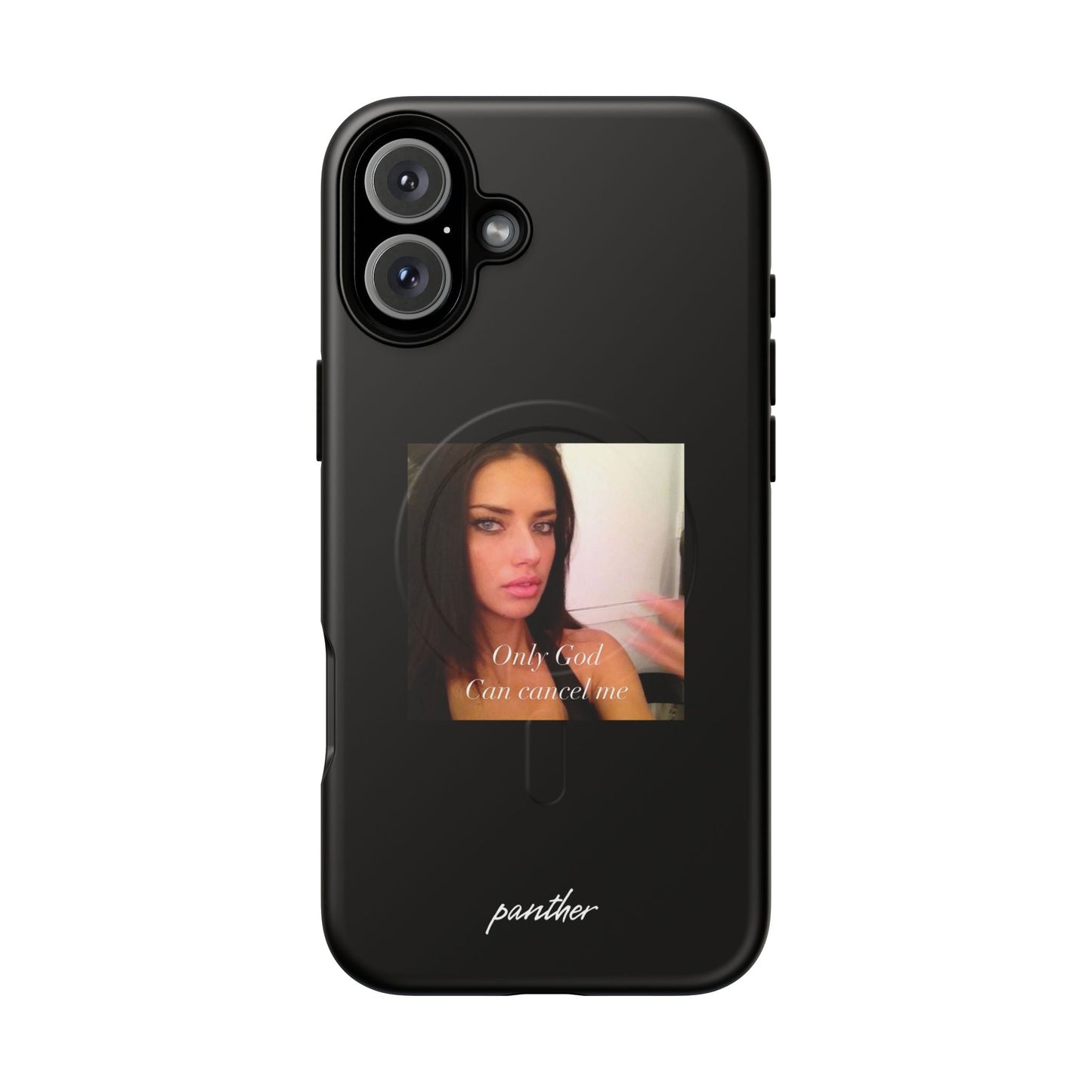 "Only God Can Cancel Me" (Black) (Magsafe)