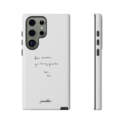 "Dear summer, you are my favorite."