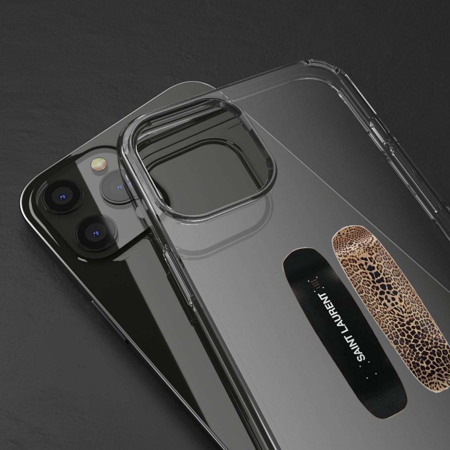 Panther Skateboard Clear Case