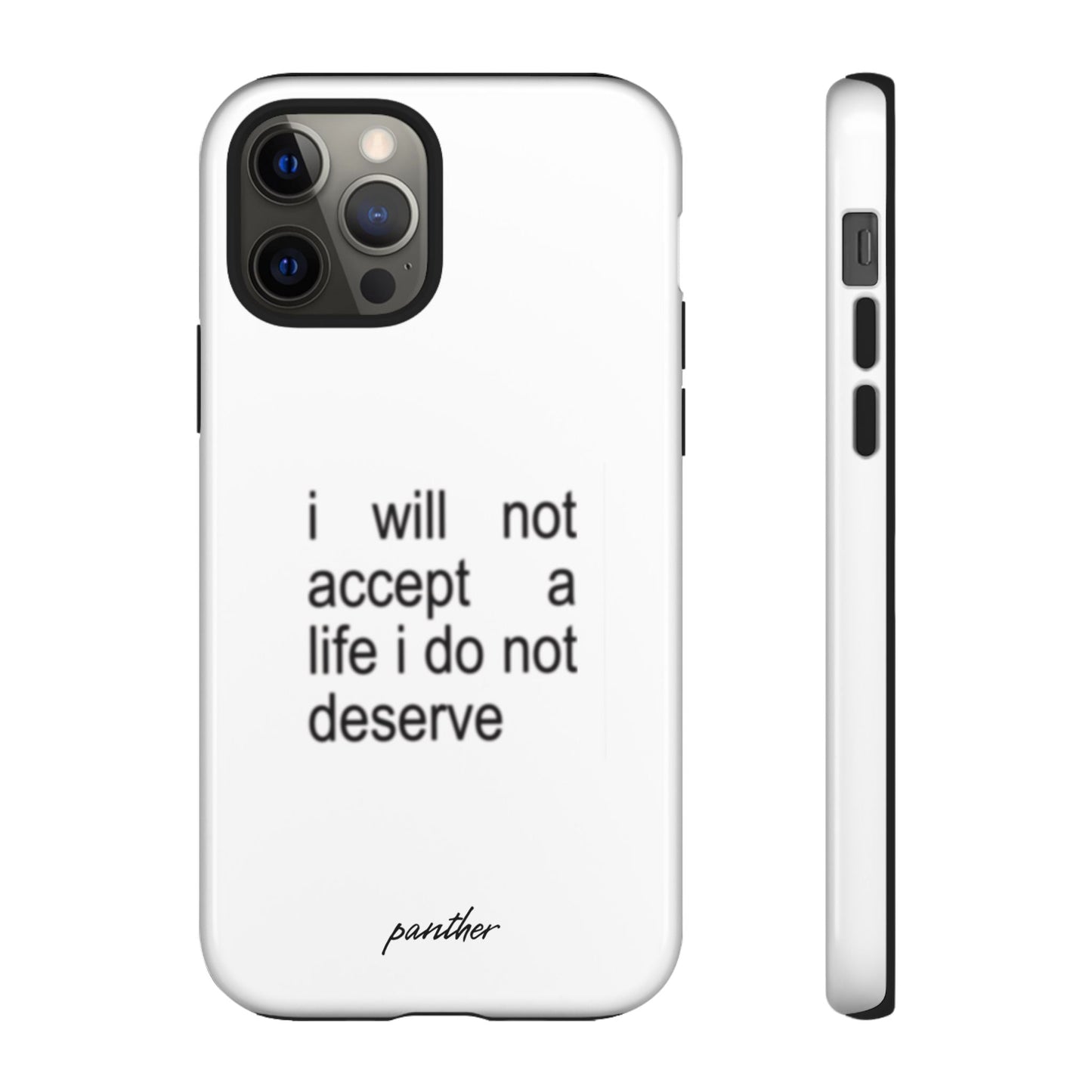 I Will Not Accept A Life I Do Not Deserve