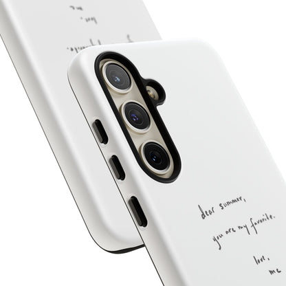 "Dear summer, you are my favorite."