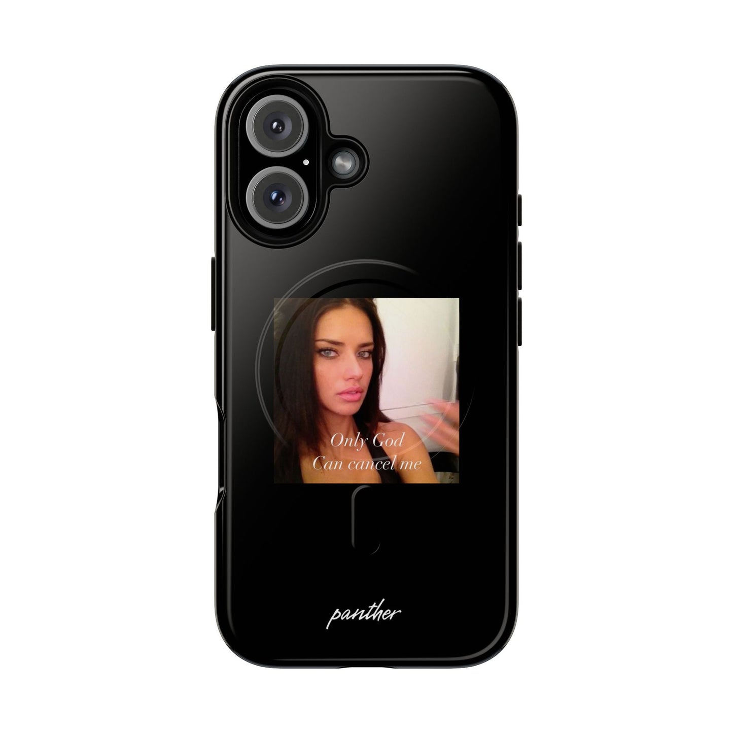 "Only God Can Cancel Me" (Black) (Magsafe)