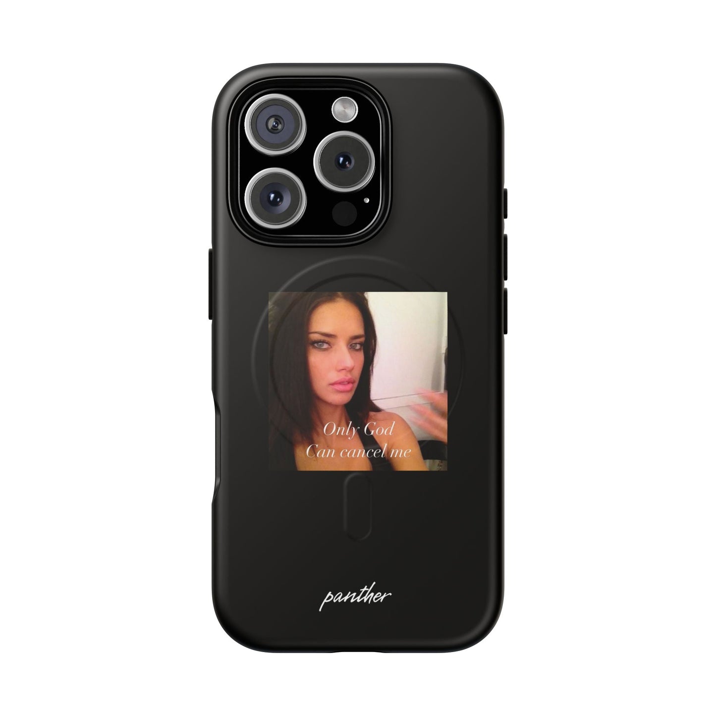 "Only God Can Cancel Me" (Black) (Magsafe).