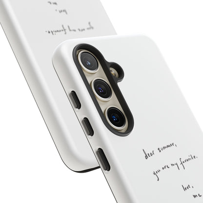 "Dear summer, you are my favorite."