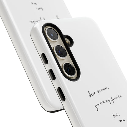 "Dear summer, you are my favorite."