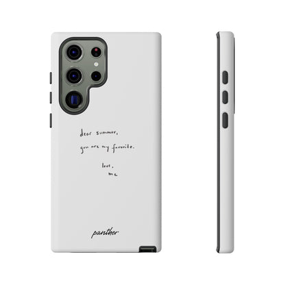 "Dear summer, you are my favorite."