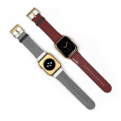 Burgundy AppleWatch Band.