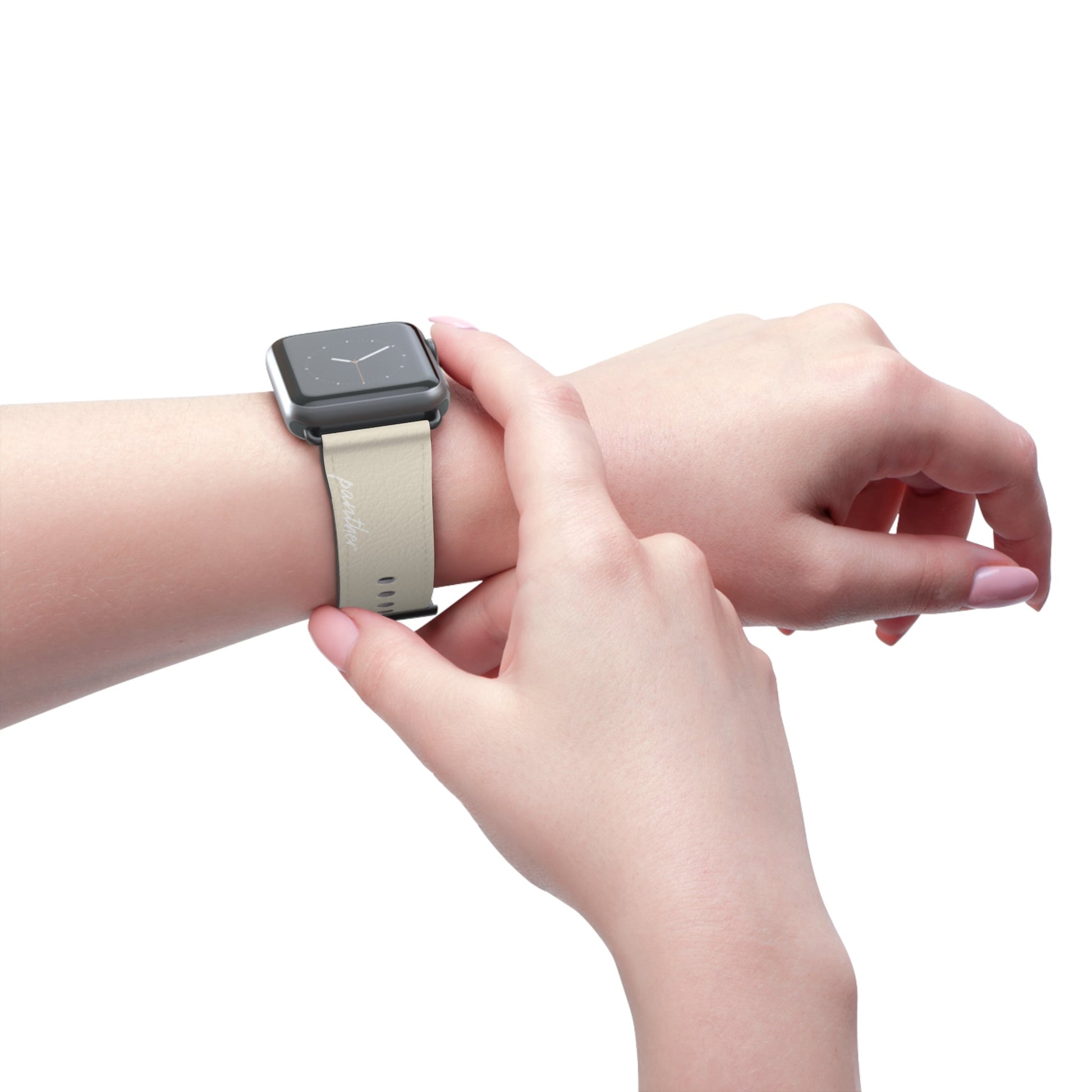 Beige AppleWatch Band.