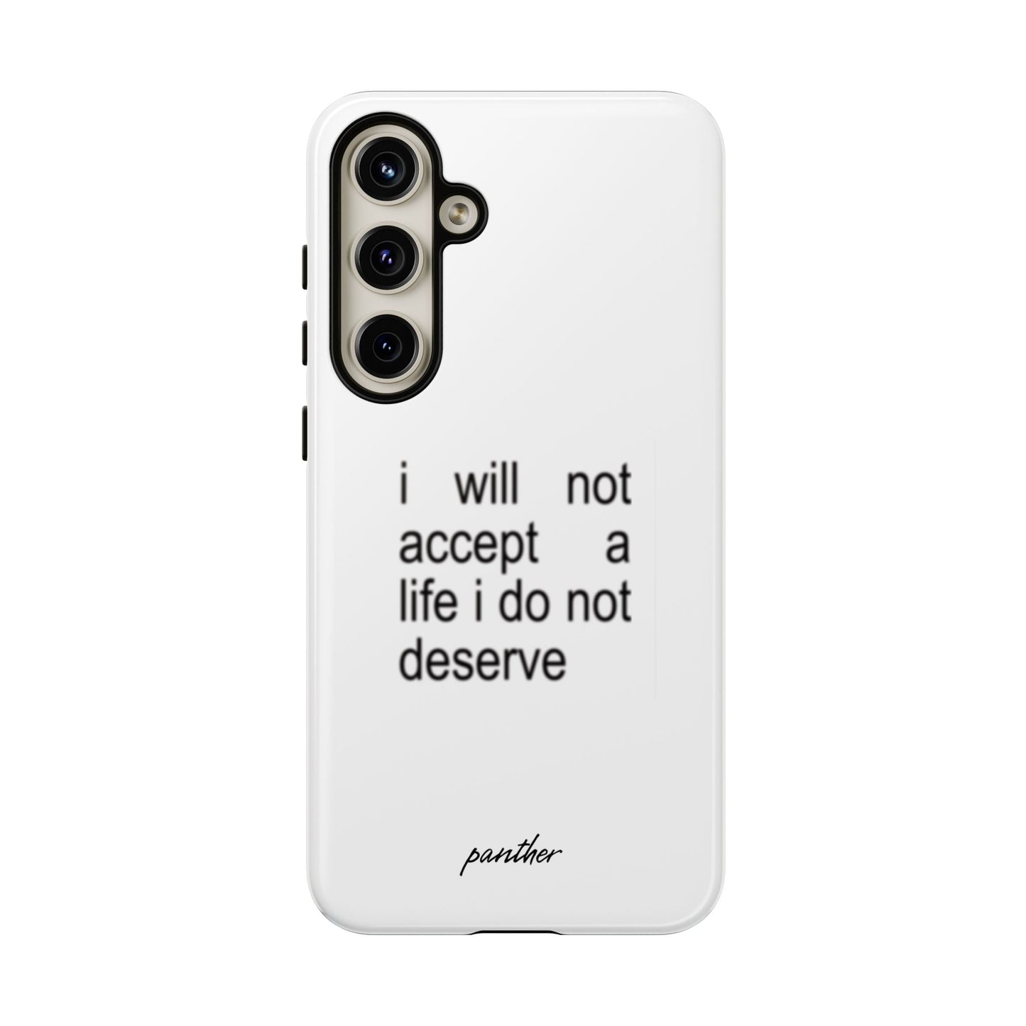 I Will Not Accept A Life I Do Not Deserve