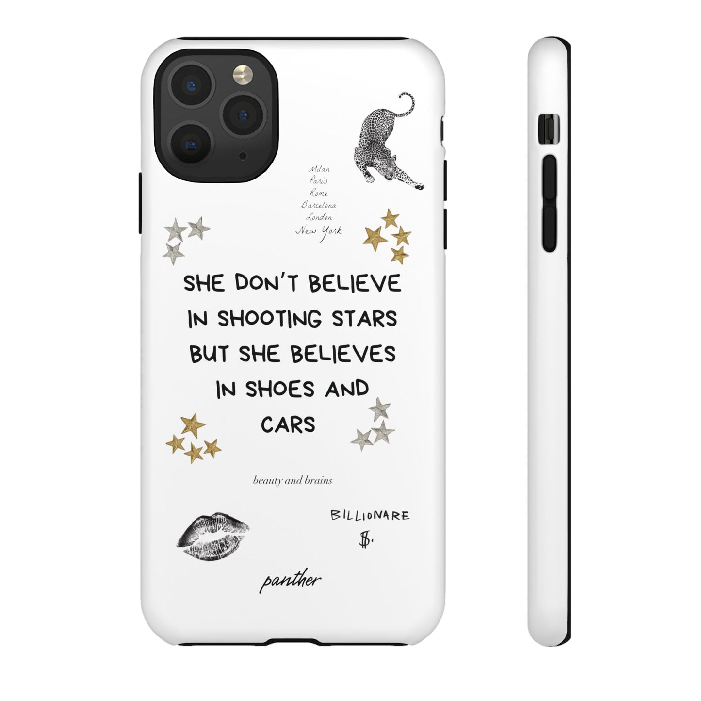 “She don’t believe in shooting stars”.