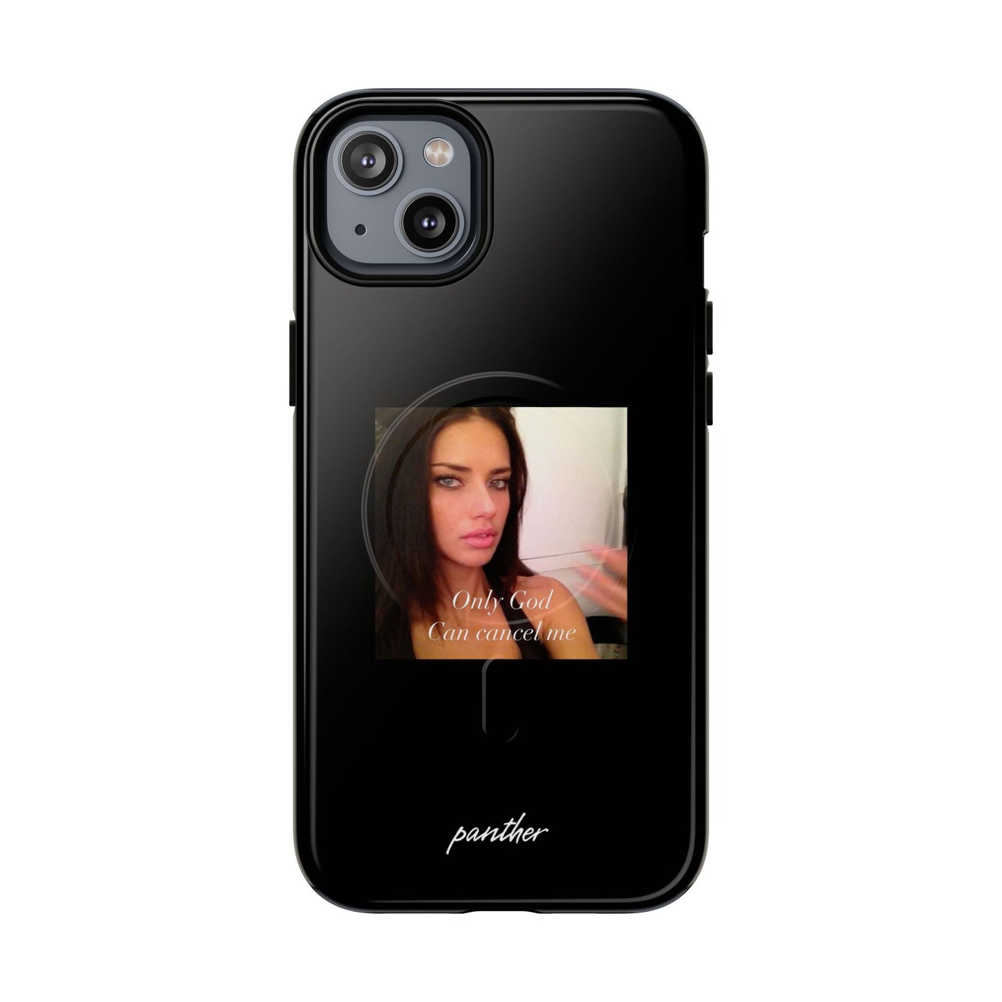 "Only God Can Cancel Me" (Black) (Magsafe).