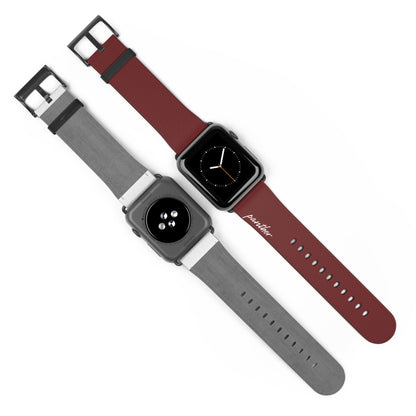 Burgundy AppleWatch Band.