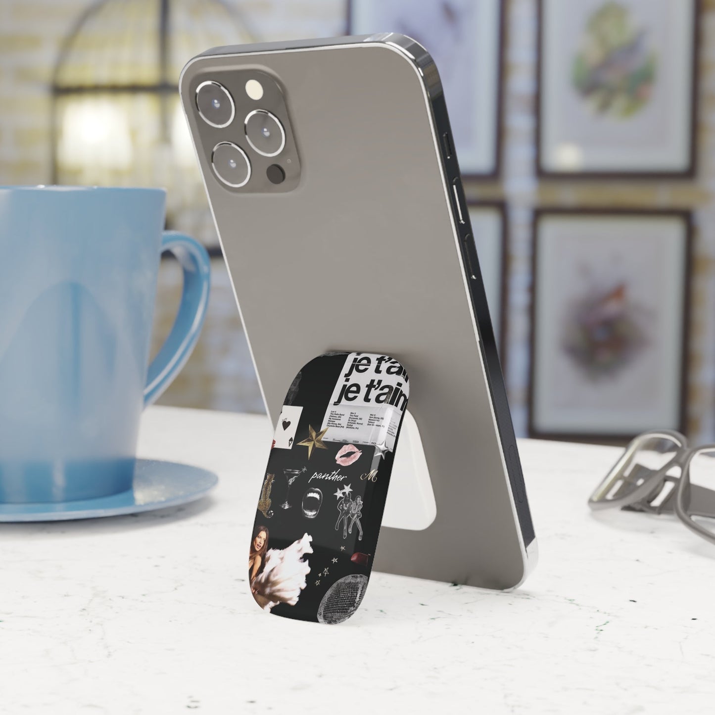 Runway Dreams Phone Click-On Grip (Black).