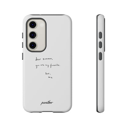 "Dear summer, you are my favorite."