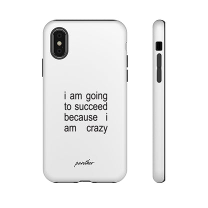 I Am Going To Succeed Because I Am Crazy.