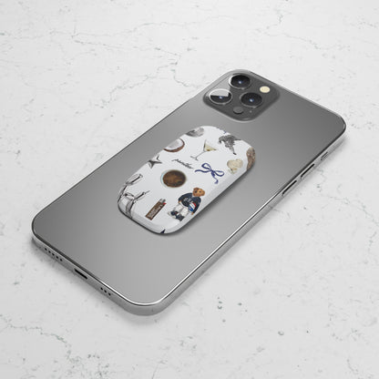 Navy Glam Phone Click-On Grip.