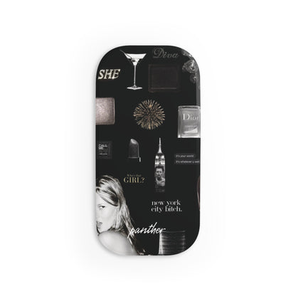 NYC Glam Nights Phone Click-On Grip (Black).