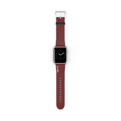 Burgundy AppleWatch Band.