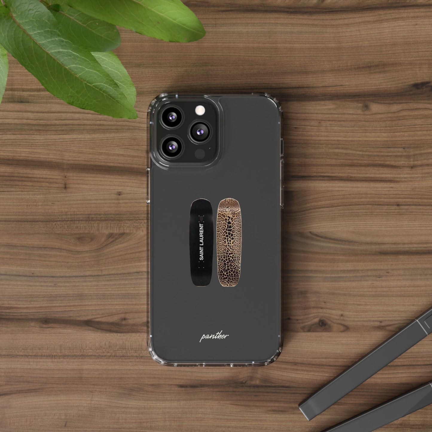 Panther Skateboard Clear Case