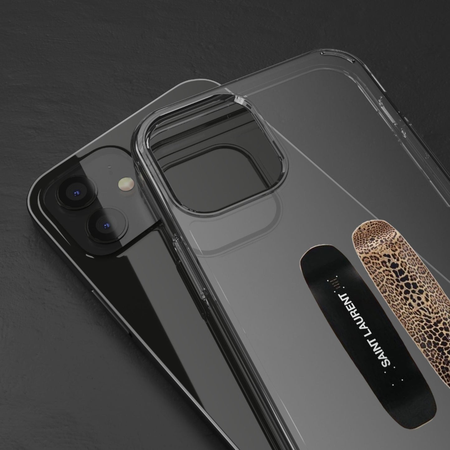 Panther Skateboard Clear Case