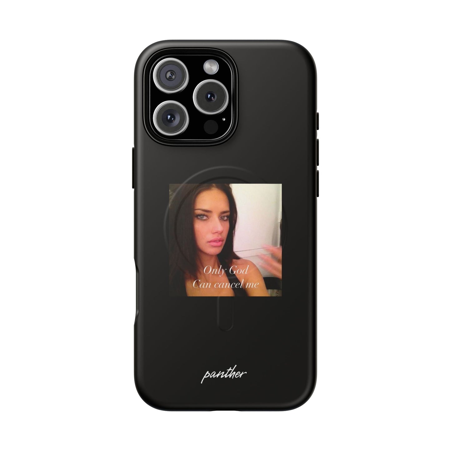 "Only God Can Cancel Me" (Black) (Magsafe).