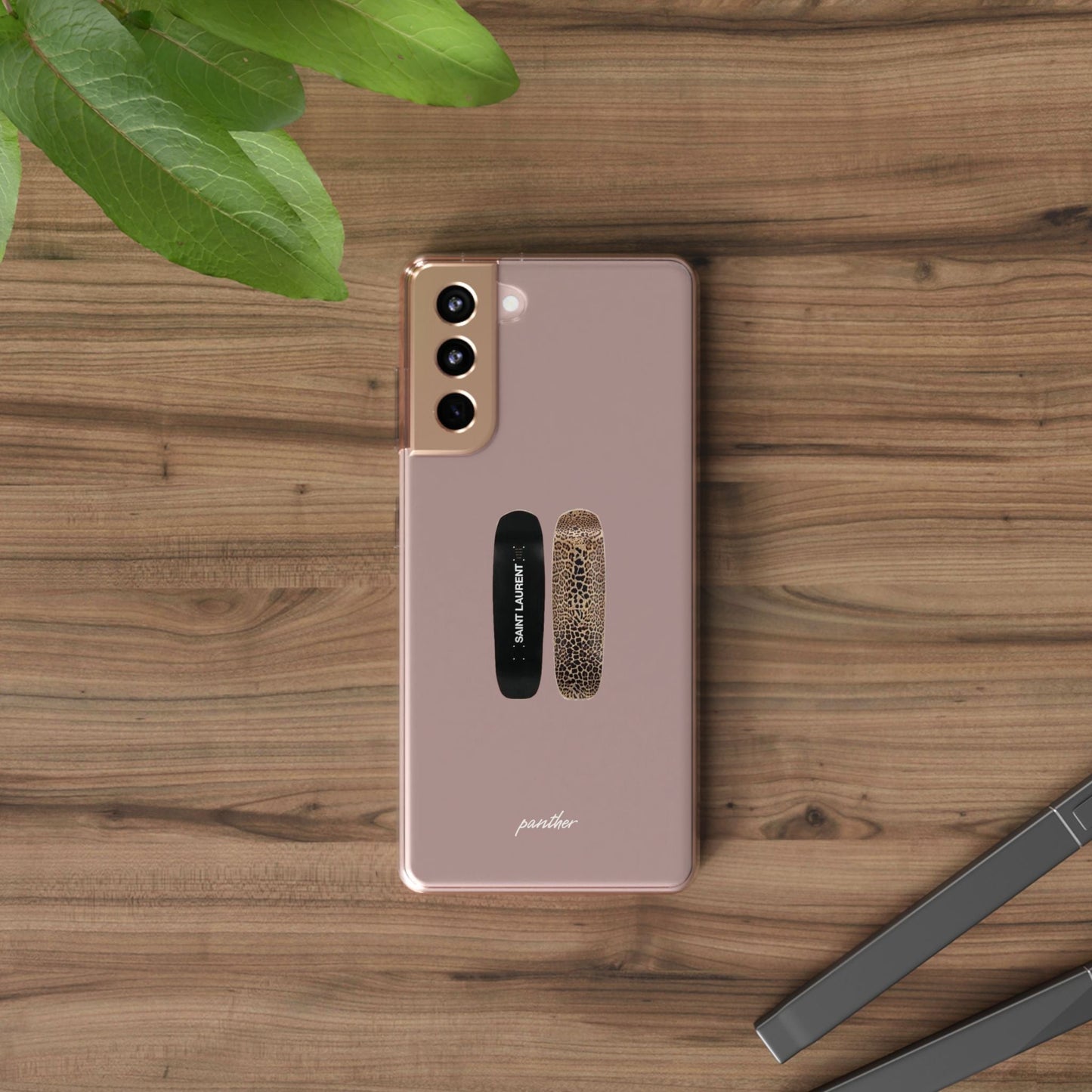 Panther Skateboard Clear Case