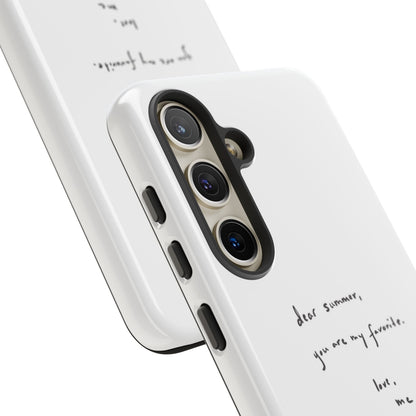 "Dear summer, you are my favorite."