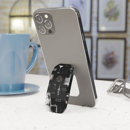NYC Glam Nights Phone Click-On Grip (Black).