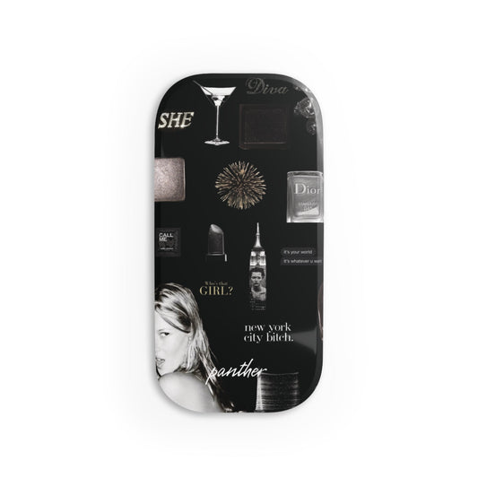 NYC Glam Nights Phone Click-On Grip (Black).