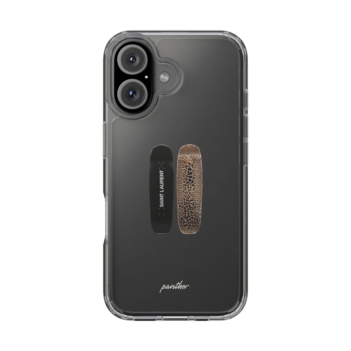 Panther Skateboard Clear Case