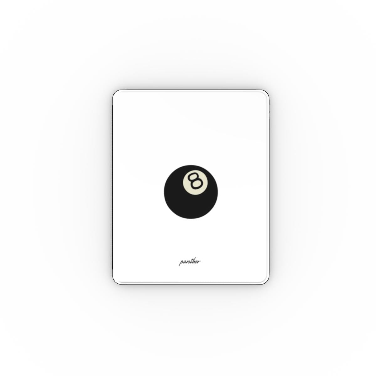 8 Ball (White) Apple iPad Case.