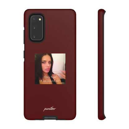 "Only God Can Cancel Me" (Red).