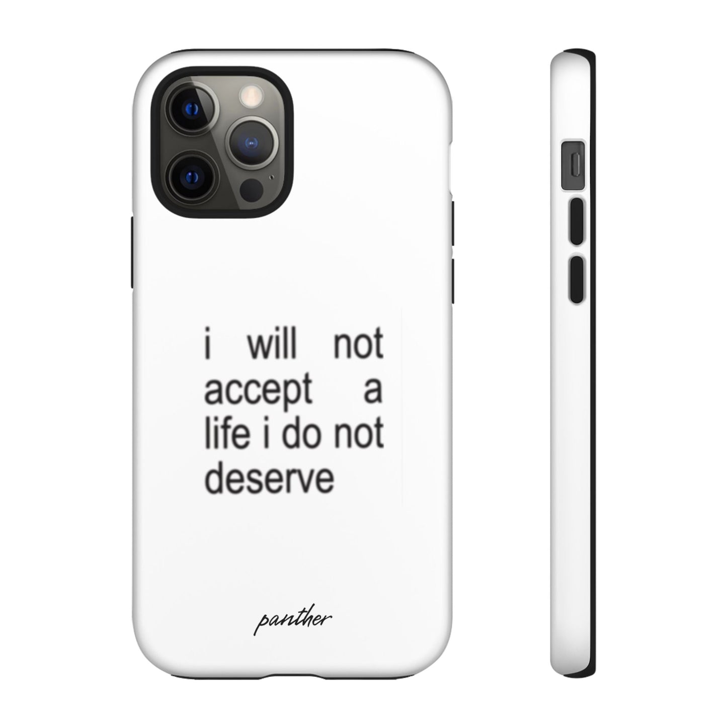 I Will Not Accept A Life I Do Not Deserve