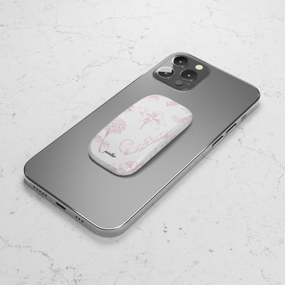 Blush Botanica Phone Click-On Grip.