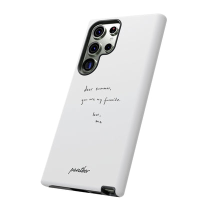 "Dear summer, you are my favorite."