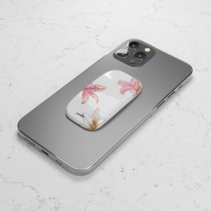 Blossom Grace (White) Phone Click-On Grip.