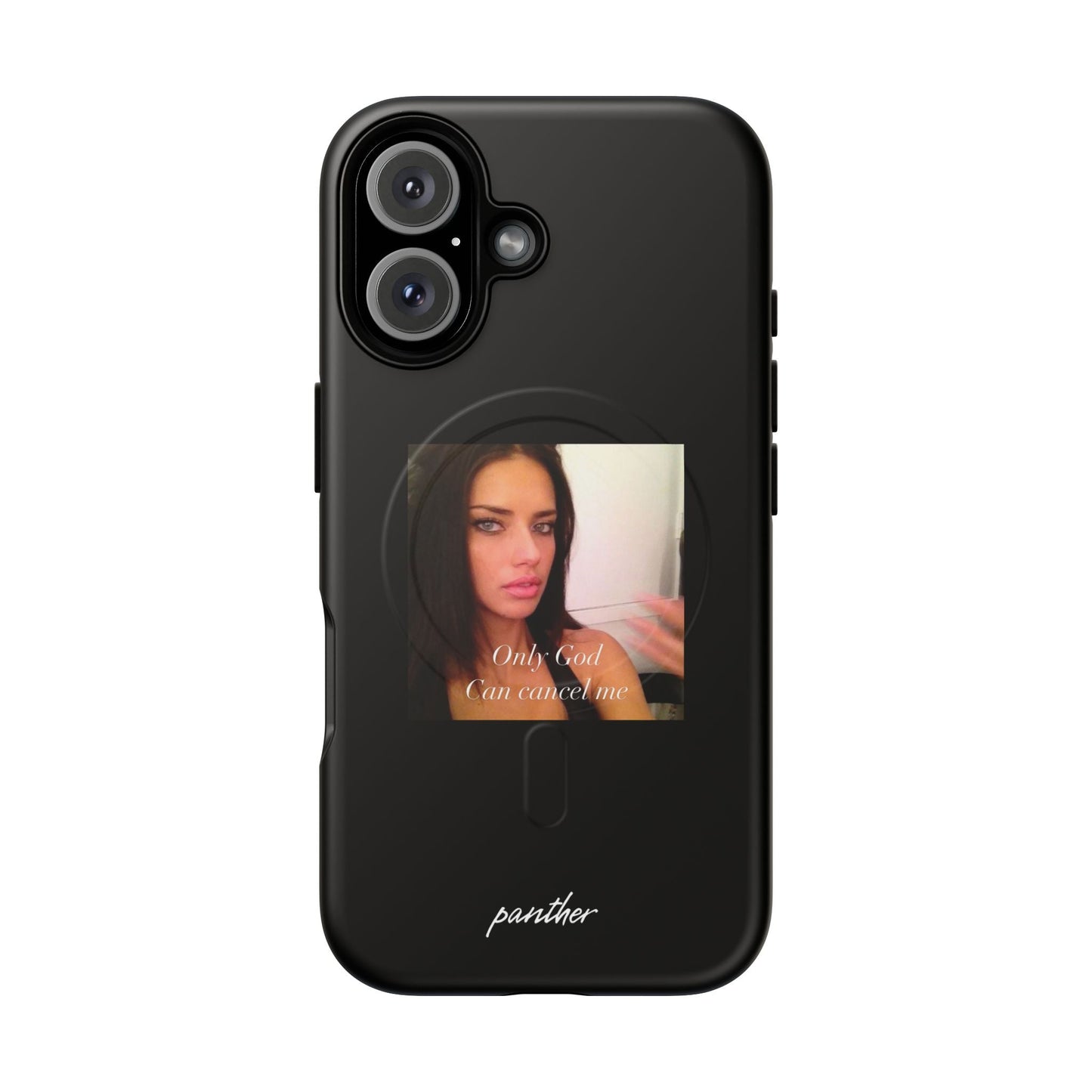 "Only God Can Cancel Me" (Black) (Magsafe)