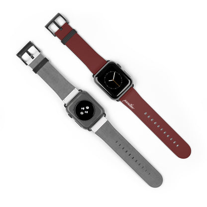 Burgundy AppleWatch Band.