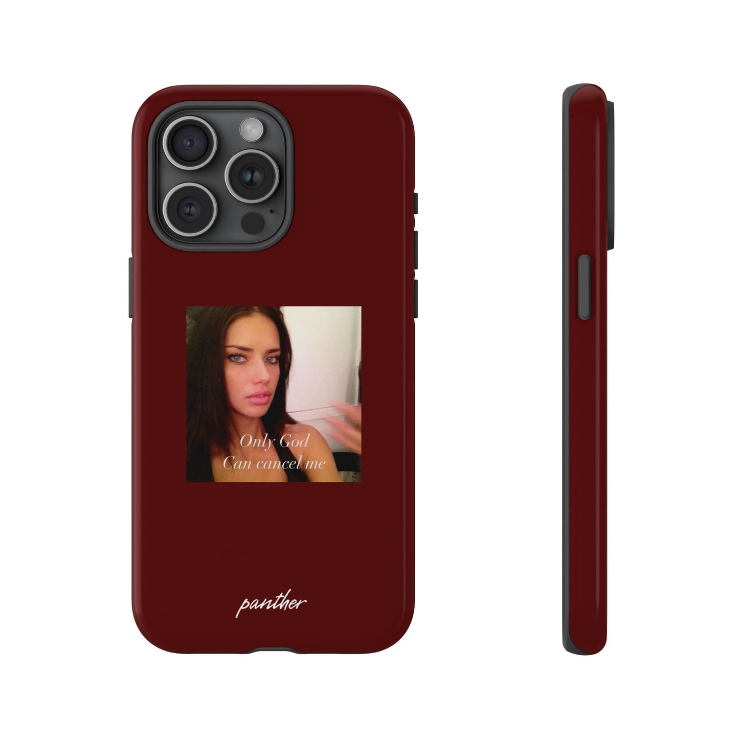 "Only God Can Cancel Me" (Red).